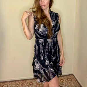 NWOT🌹All Saints Black and Gray Asymmetrical Dress